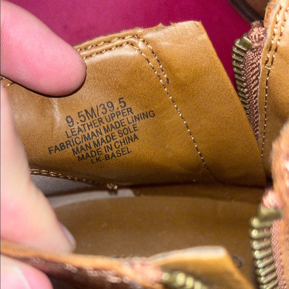 Lucky Brand Brown Leather Ankle Boots - Picture 6 of 6
